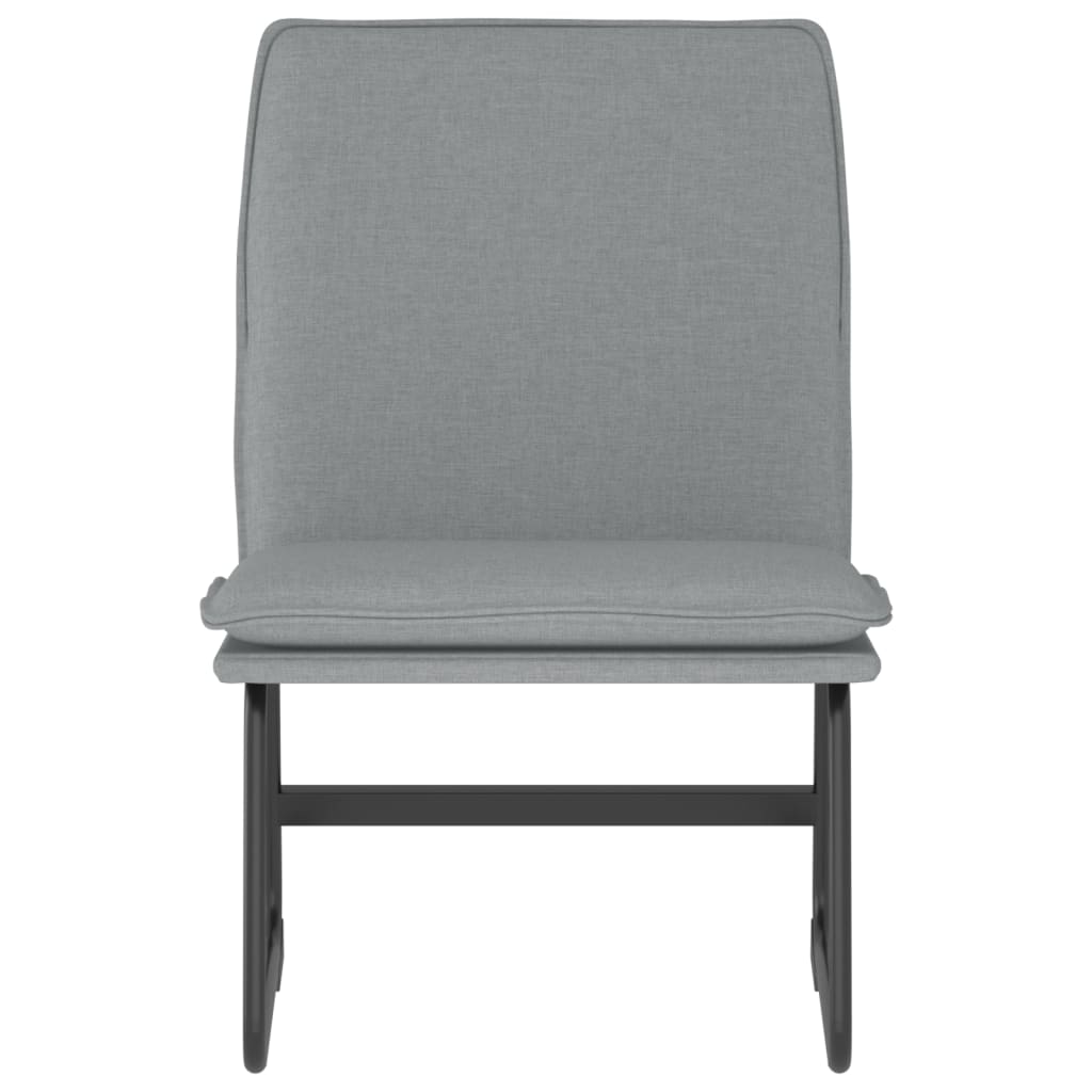 Loungesessel Hellgrau 52x75x76 cm Stoff
