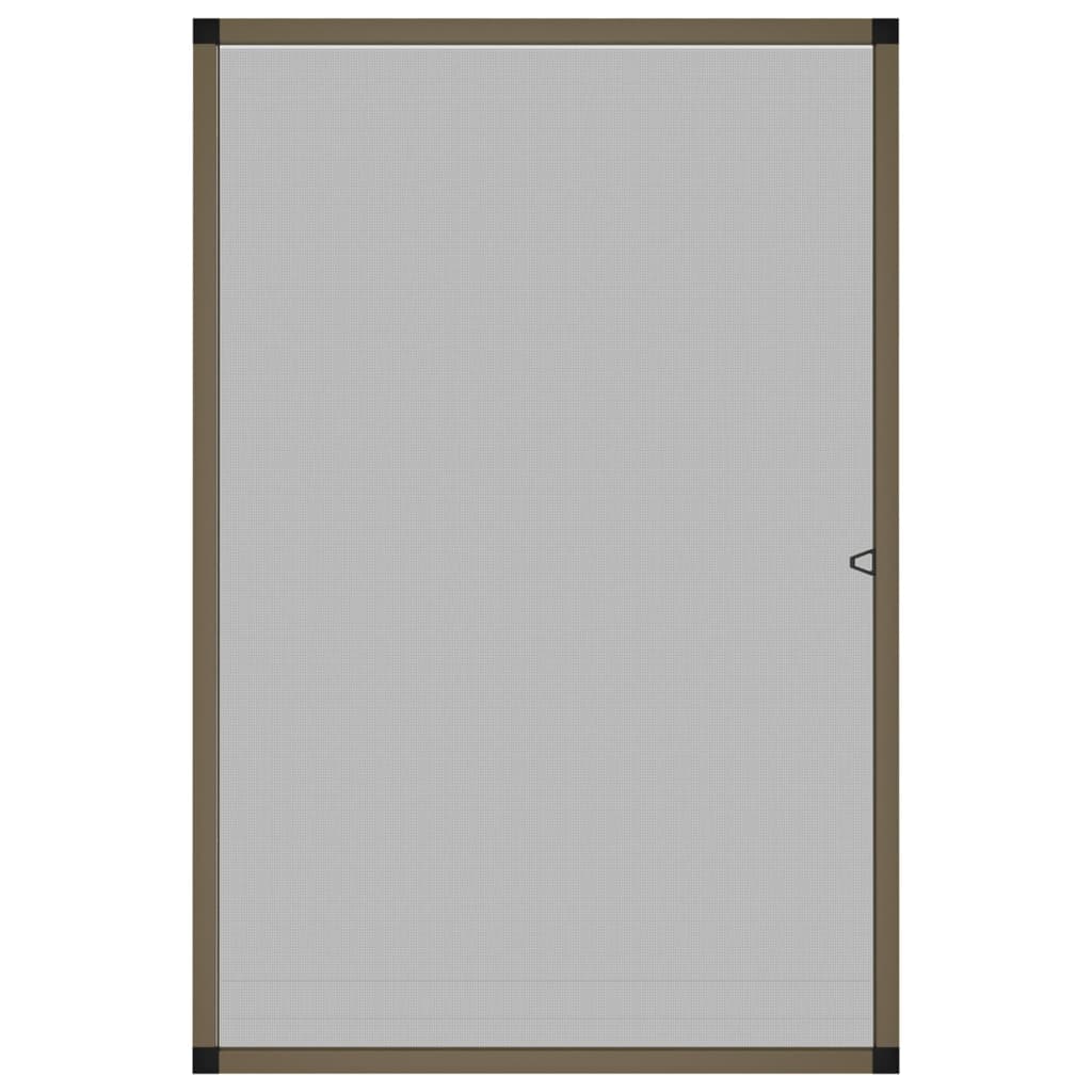 Insektenschutz für Fenster Braun 80x100 cm