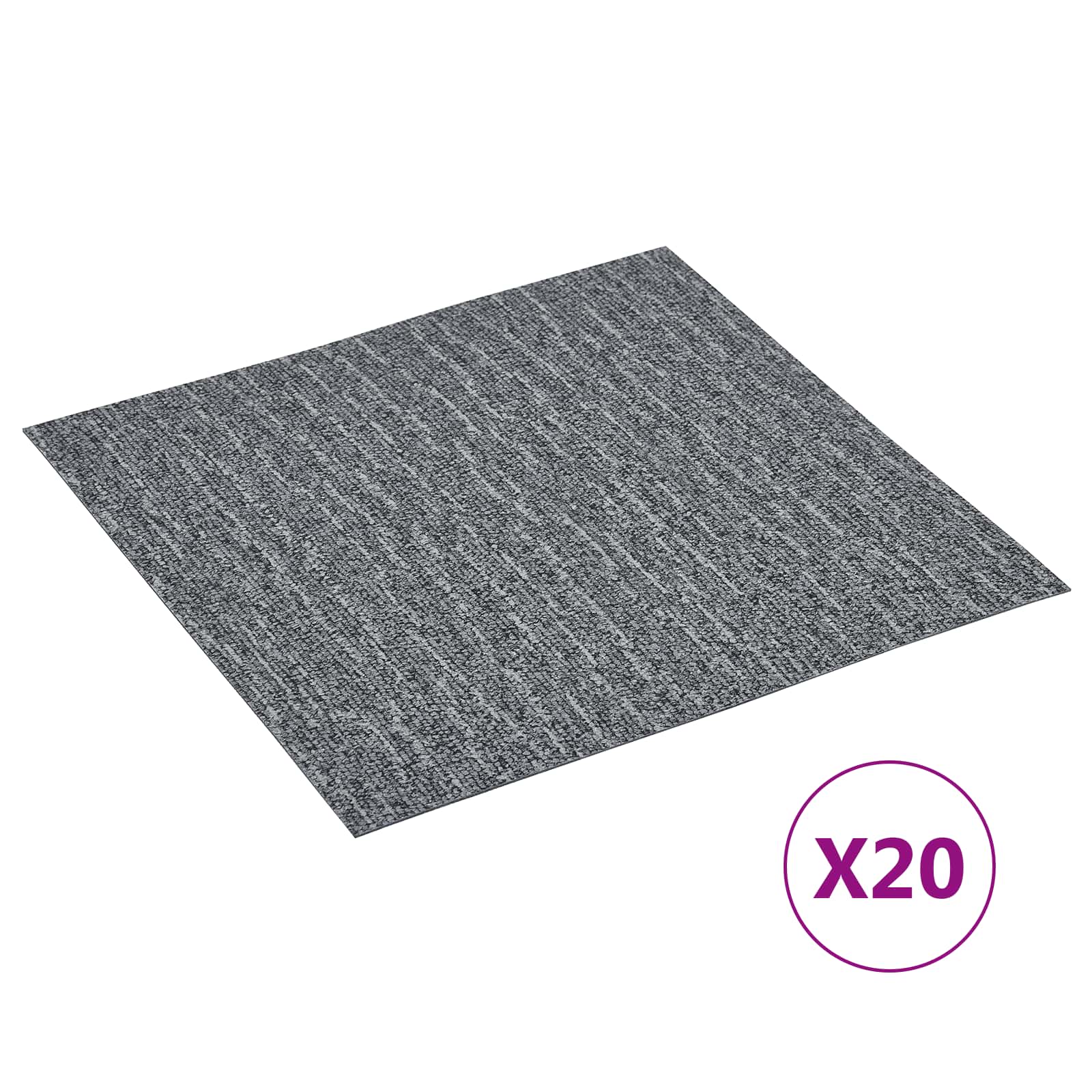 Selbstklebende Bodenplanken 30,5 x 30,5 cm 20 pcs PVC Betongrau