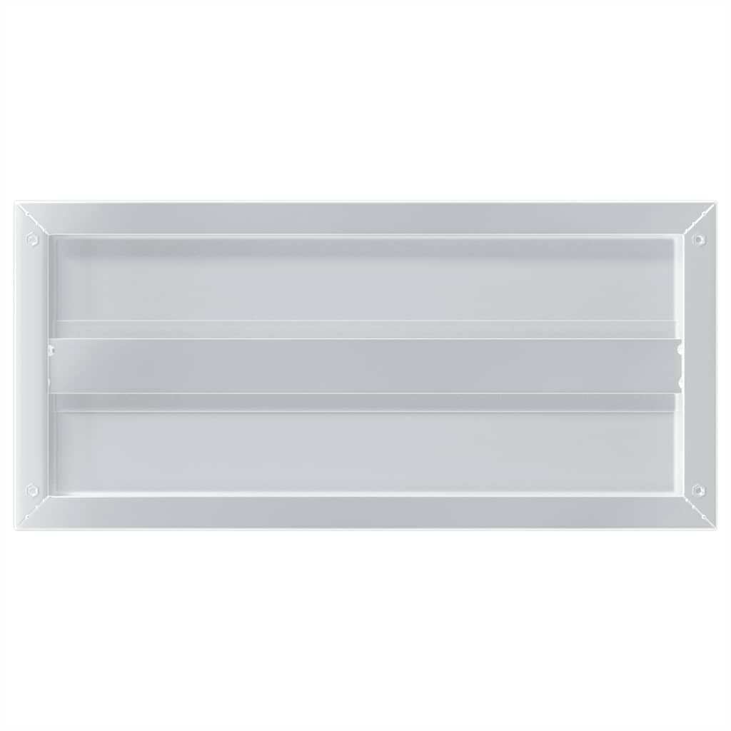 Wandregale 2 Stk. 100x40 cm Silbern Edelstahl