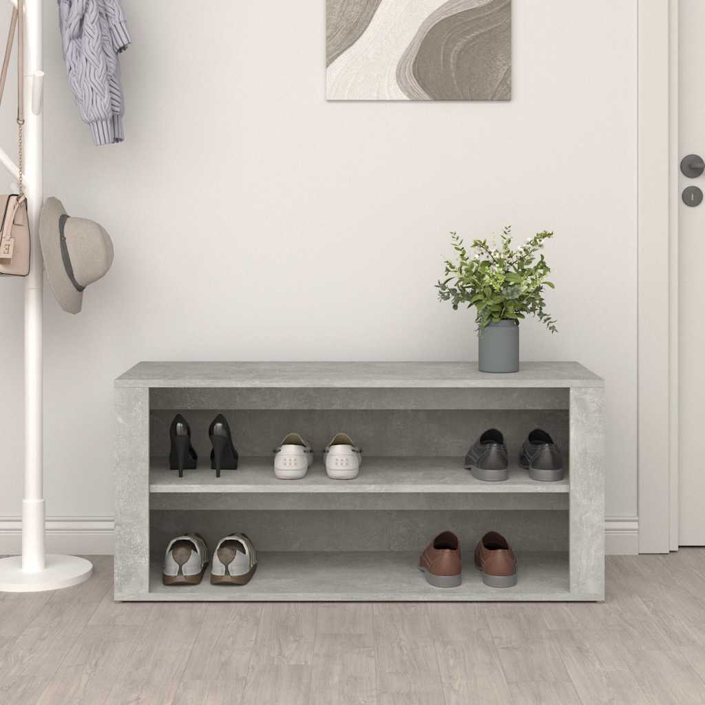 Schuhregal Weiß 100x35x45 cm Holzwerkstoff