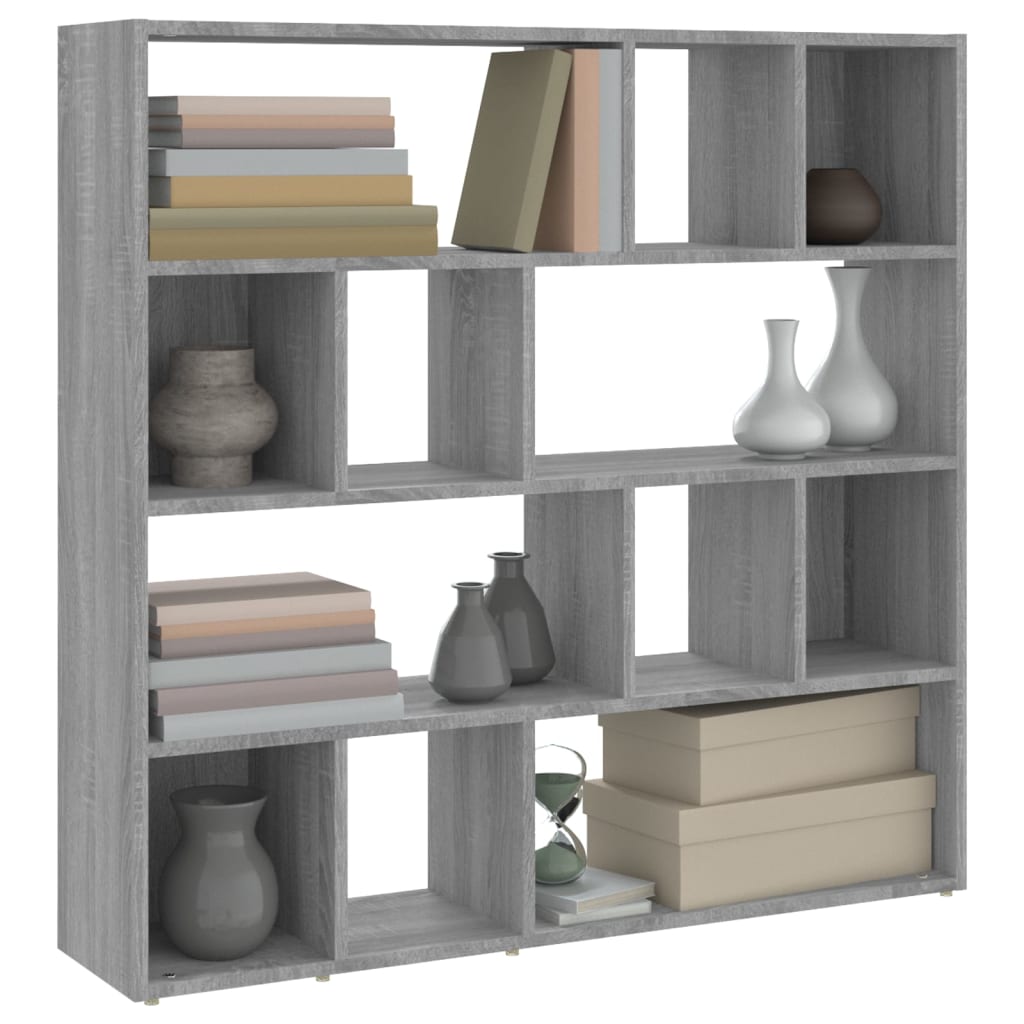 Bücherregal/Raumteiler Weiß 105x24x102 cm