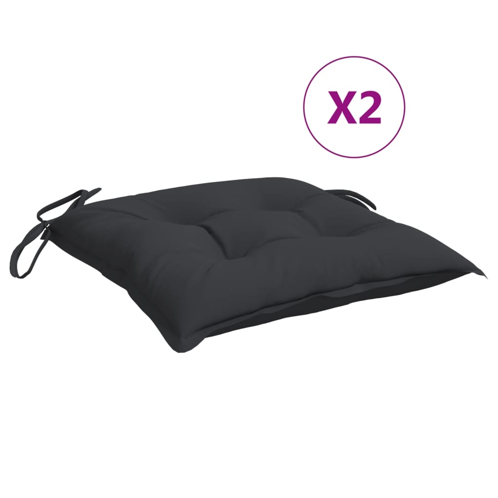 Stuhlkissen 4 Stk. Hellblau 40x40x7 cm Oxford-Gewebe