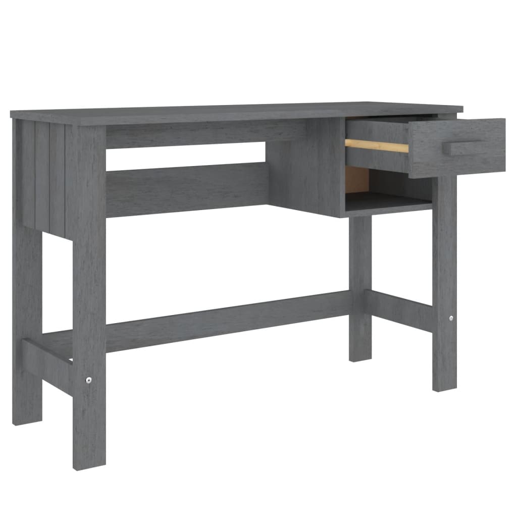 Schreibtisch HAMAR Honigbraun 110x40x75 cm Massivholz Kiefer
