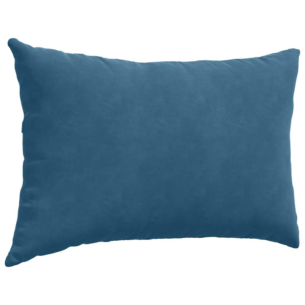 Sofakissen 2 Stück Blau 50 x 30 cm Cordstoff