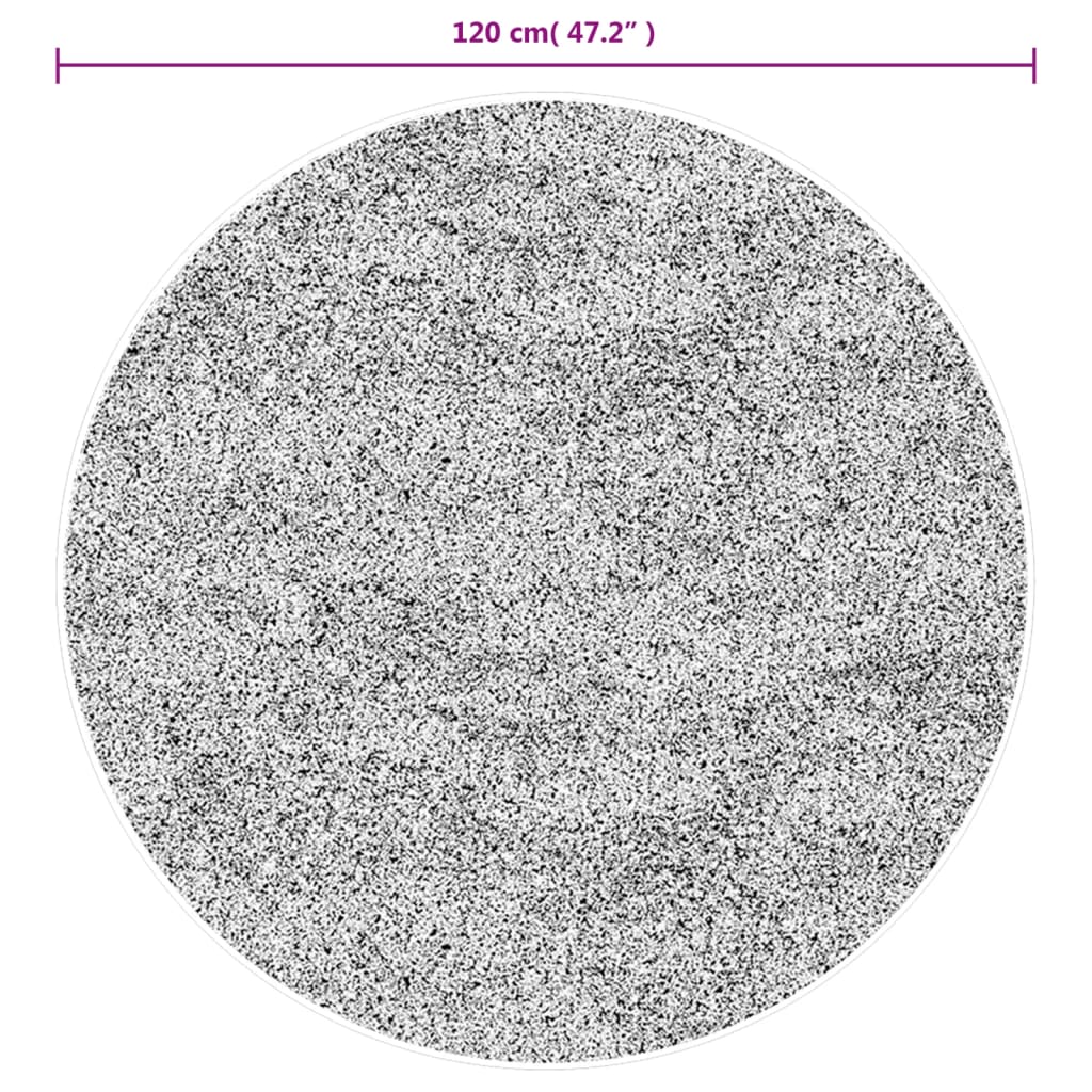 Teppich IZA Kurzflor Skandi-Stil Anthrazit 80x150 cm