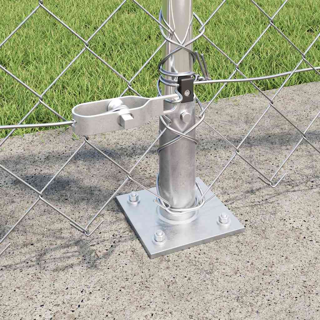 Outdoor Kettenglied-Zaun Erdfixierung 10 x 0,4 m Grün Netz