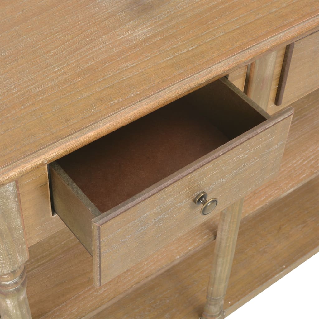 Konsolentisch Schwarz 110x30x76 cm Holzwerkstoff