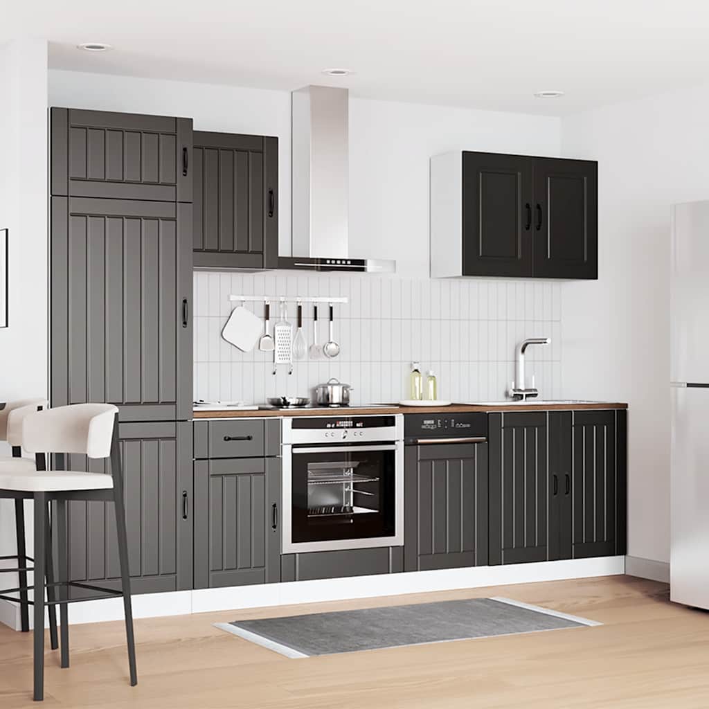 7-tlg. Küchenschrank-Set Lucca Weiß Holzwerkstoff
