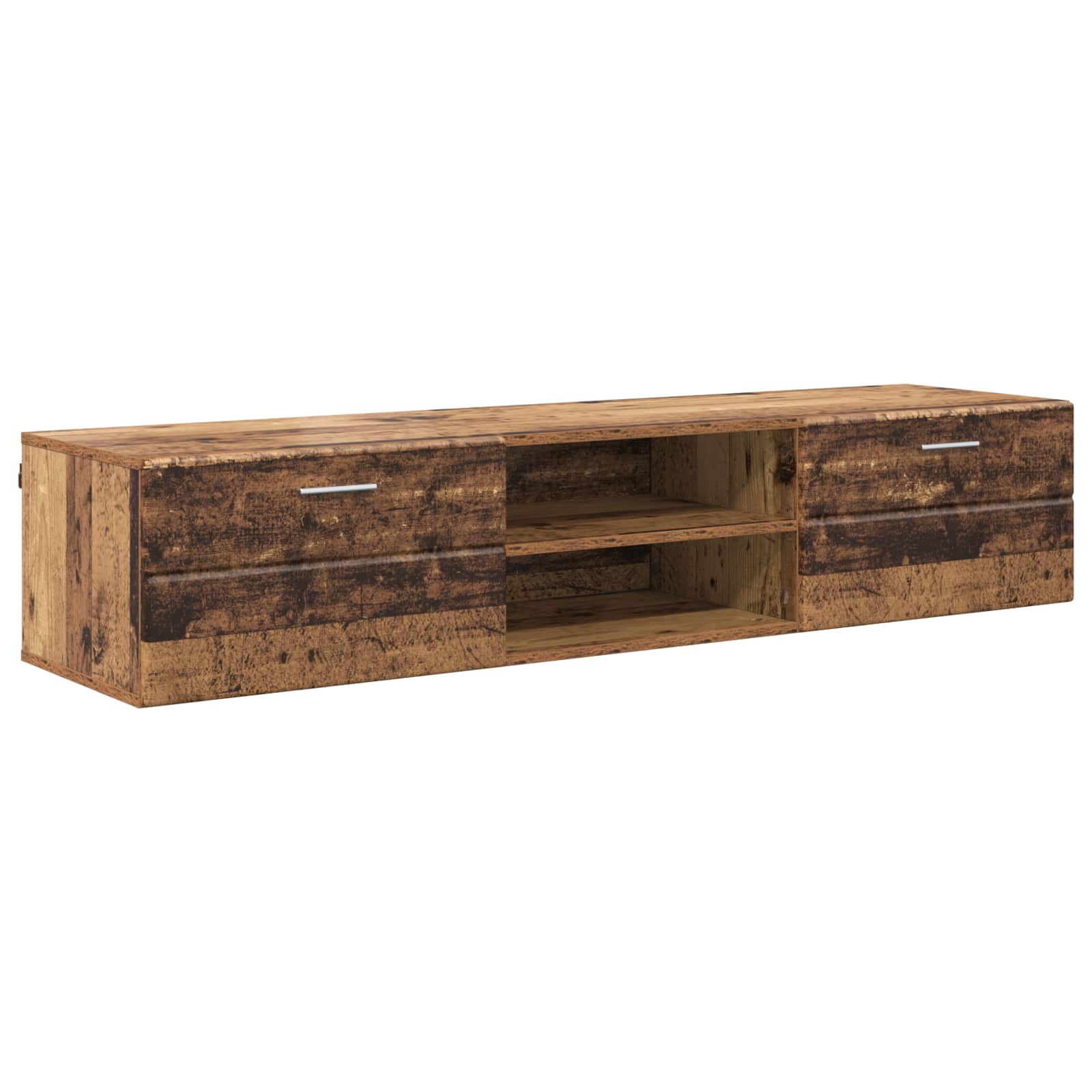 Highboard mit Regal FLORIN Weiß 60 x 35 x 182 cm Holzwerkstoff