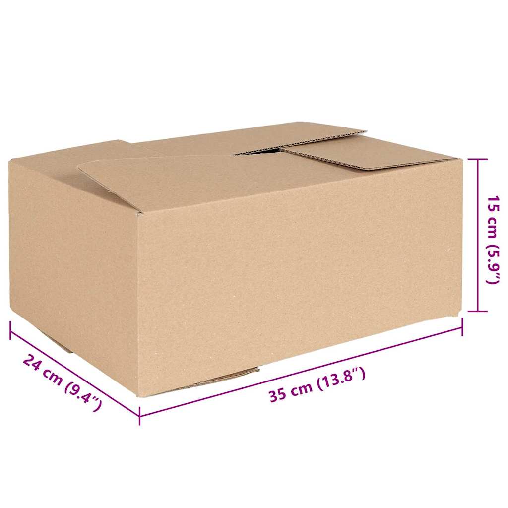 Faltbox mit Speicher 50 pcs Natur 15 x 15 x 8 cm Karton