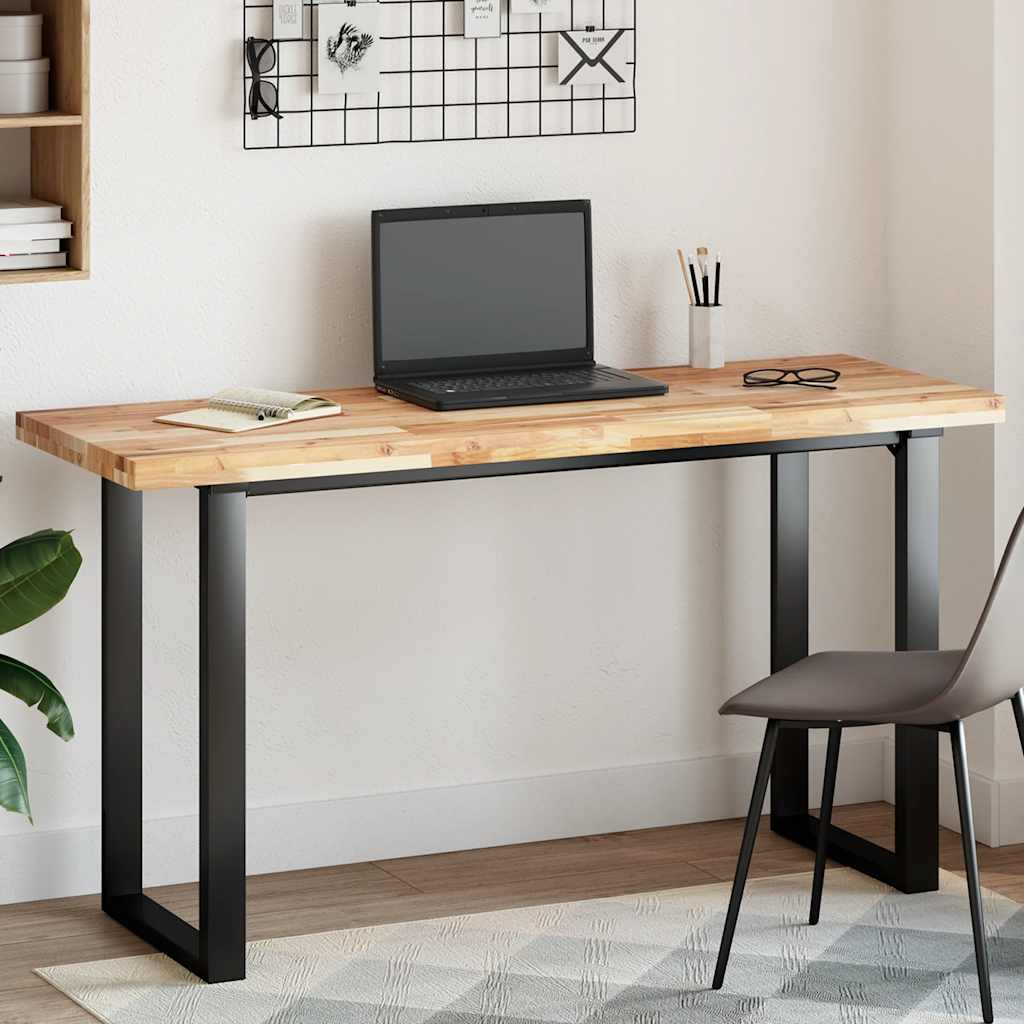 Tischplatte Rechteckig 60x50x2 cm Massivholz Akazie