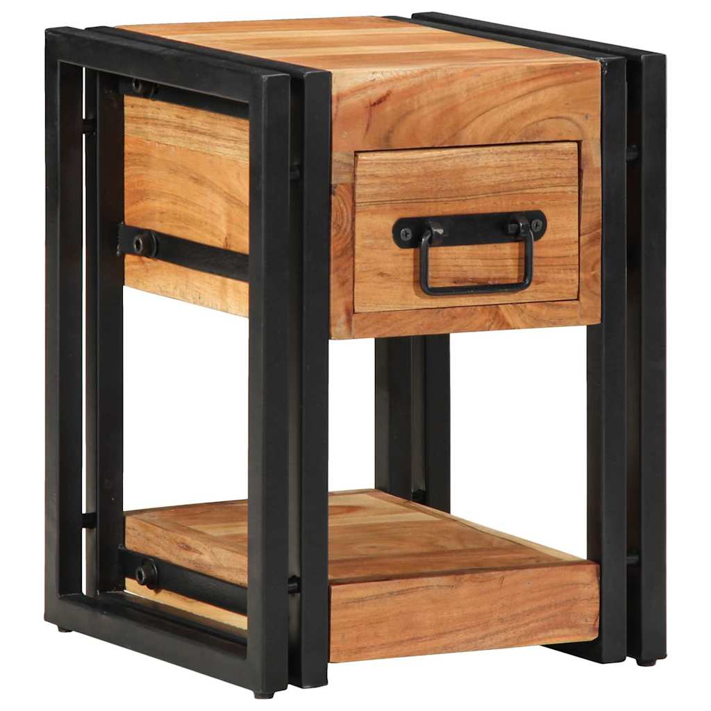 Nachttisch 40 x 35 x 50 cm Massives upgecyceltes Holz