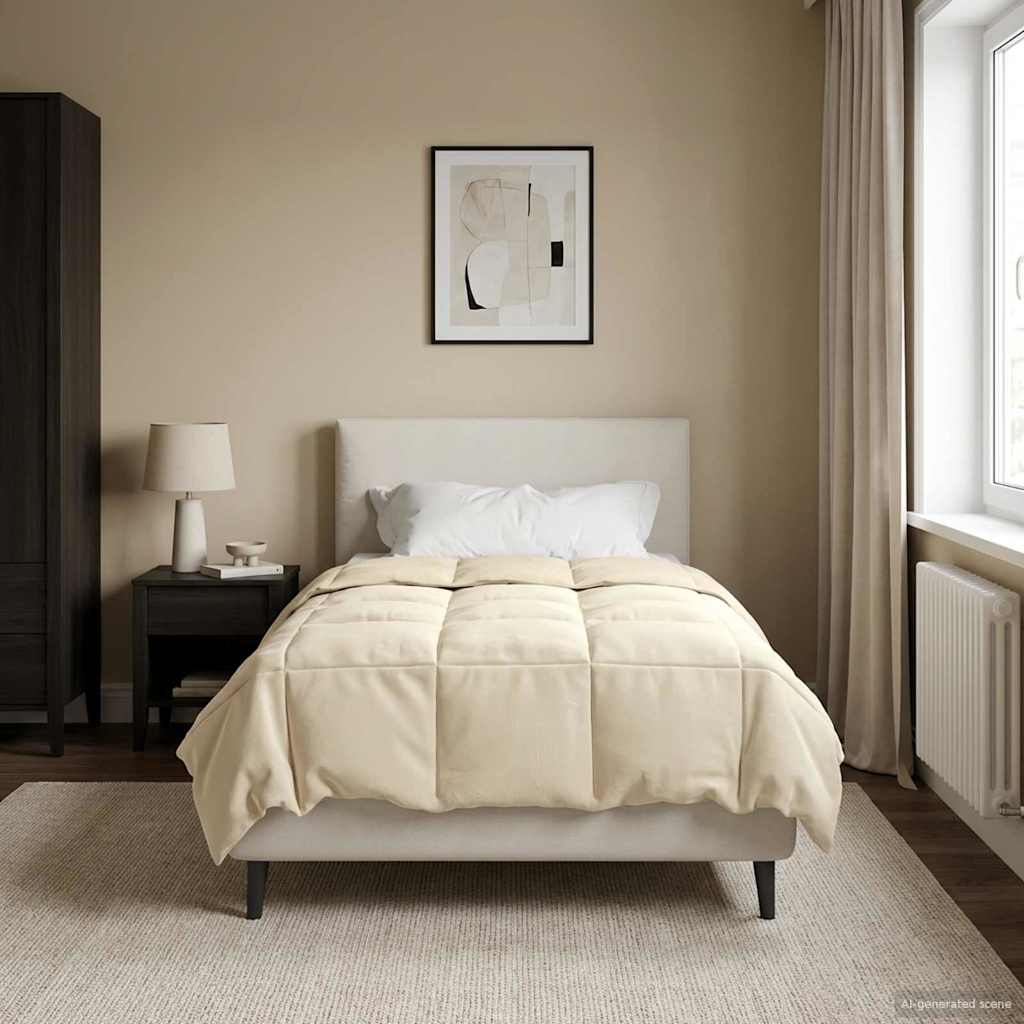 Winterbettdecke Gepolstert Anthrazit 240 x 260 cm Mikrofaser