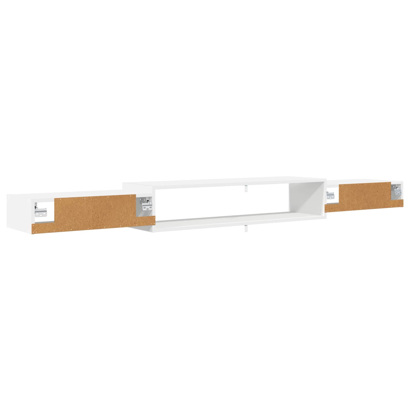 Wandmontierter TV-Schrank Wandhalterung Weiß 140 x 28 x 21 cm