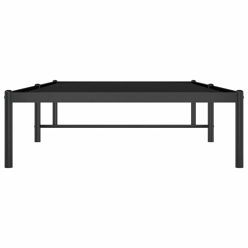 Bettgestell Metall Schwarz 75x190 cm