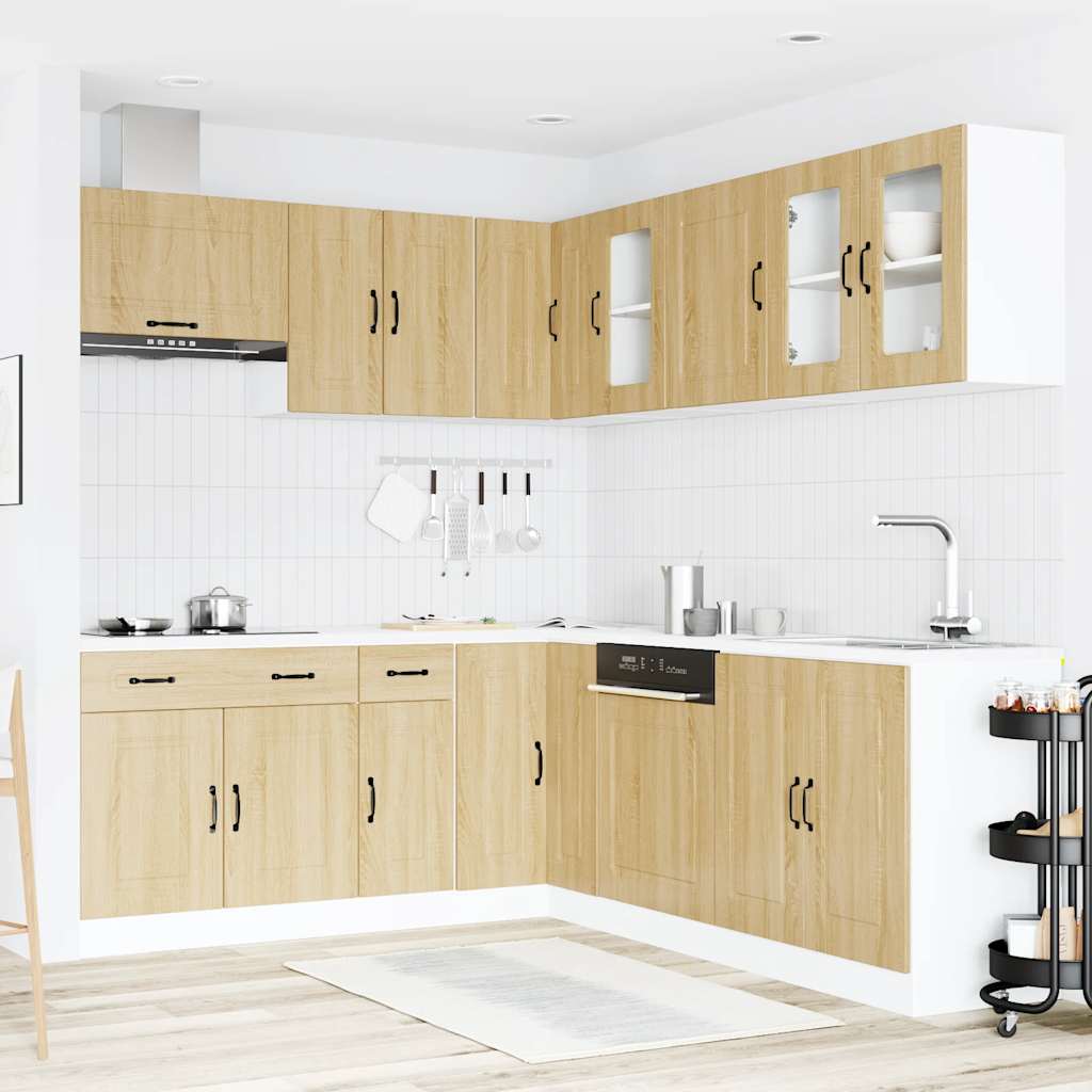 11-tlg. Küchenschrank-Set Kalmar Weiß Holzwerkstoff