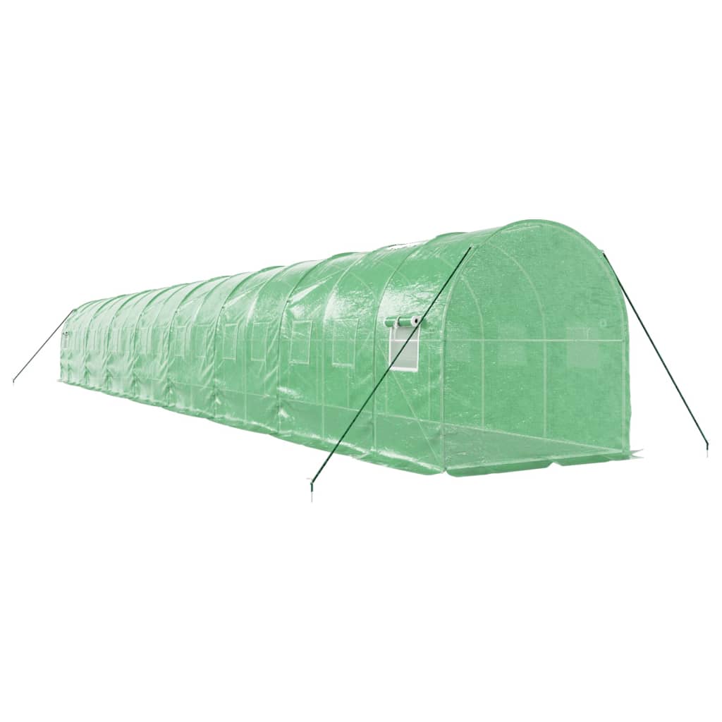 Gewächshaus mit Stahlrahmen Weiß 8 m² 4x2x2 m