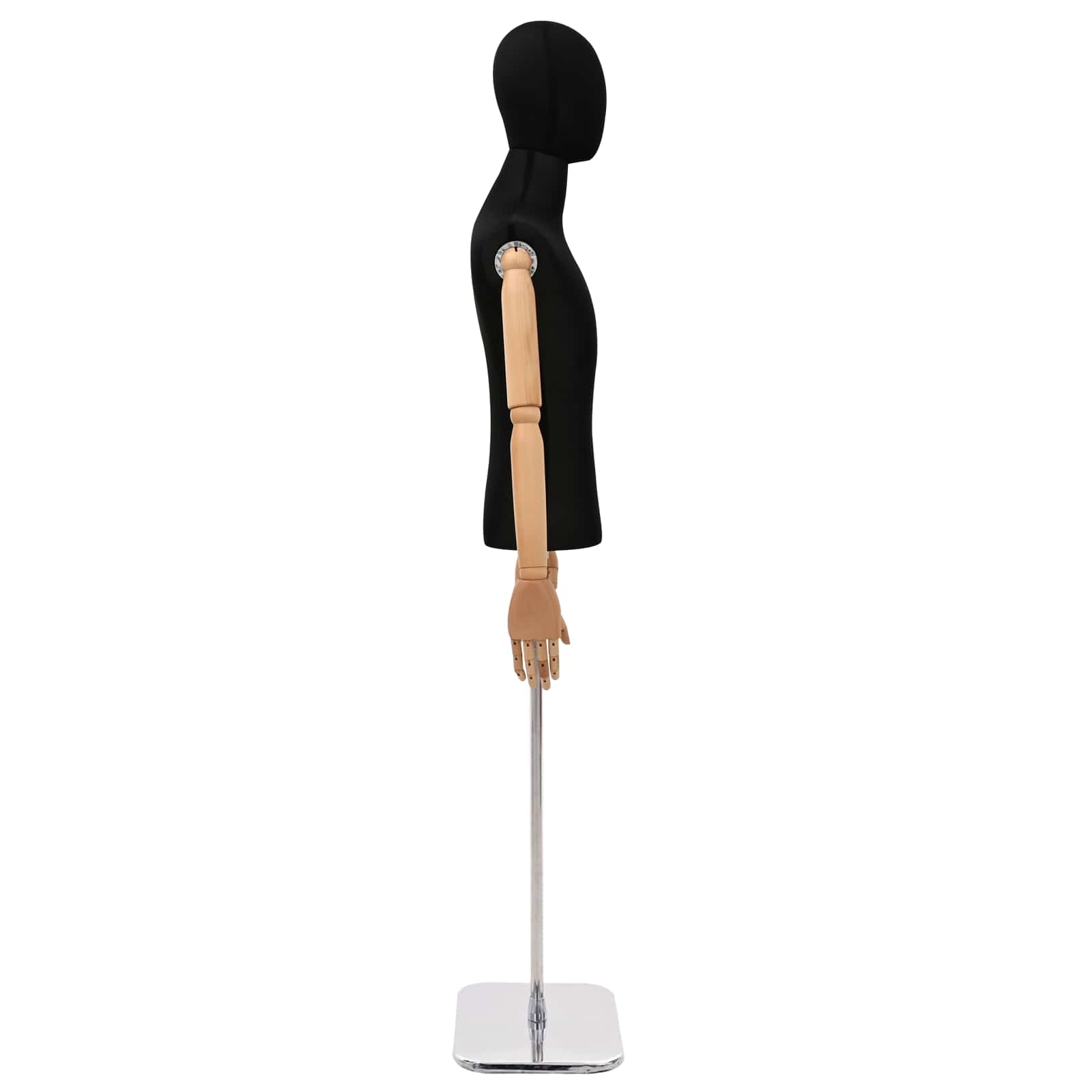Verstellbare Mannequin 165-213 cm mit Fuß Weiblich PP Weiß