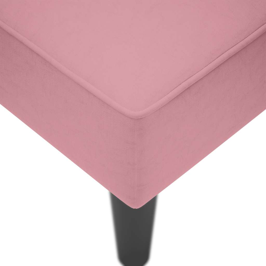 Chaiselongue mit Rechter Armlehne Blau Samt