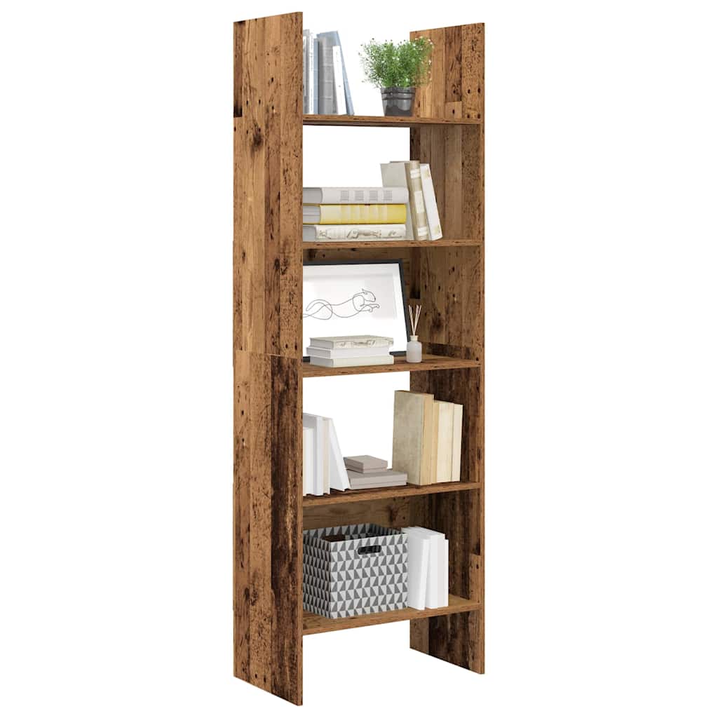 Bücherregal Weiß 60x35x180 cm Holzwerkstoff