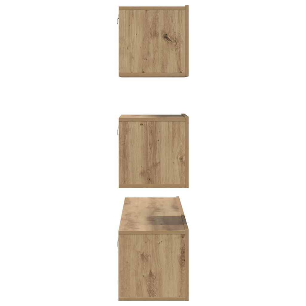4-tlg. TV-Schrank-Set Weiß Holzwerkstoff
