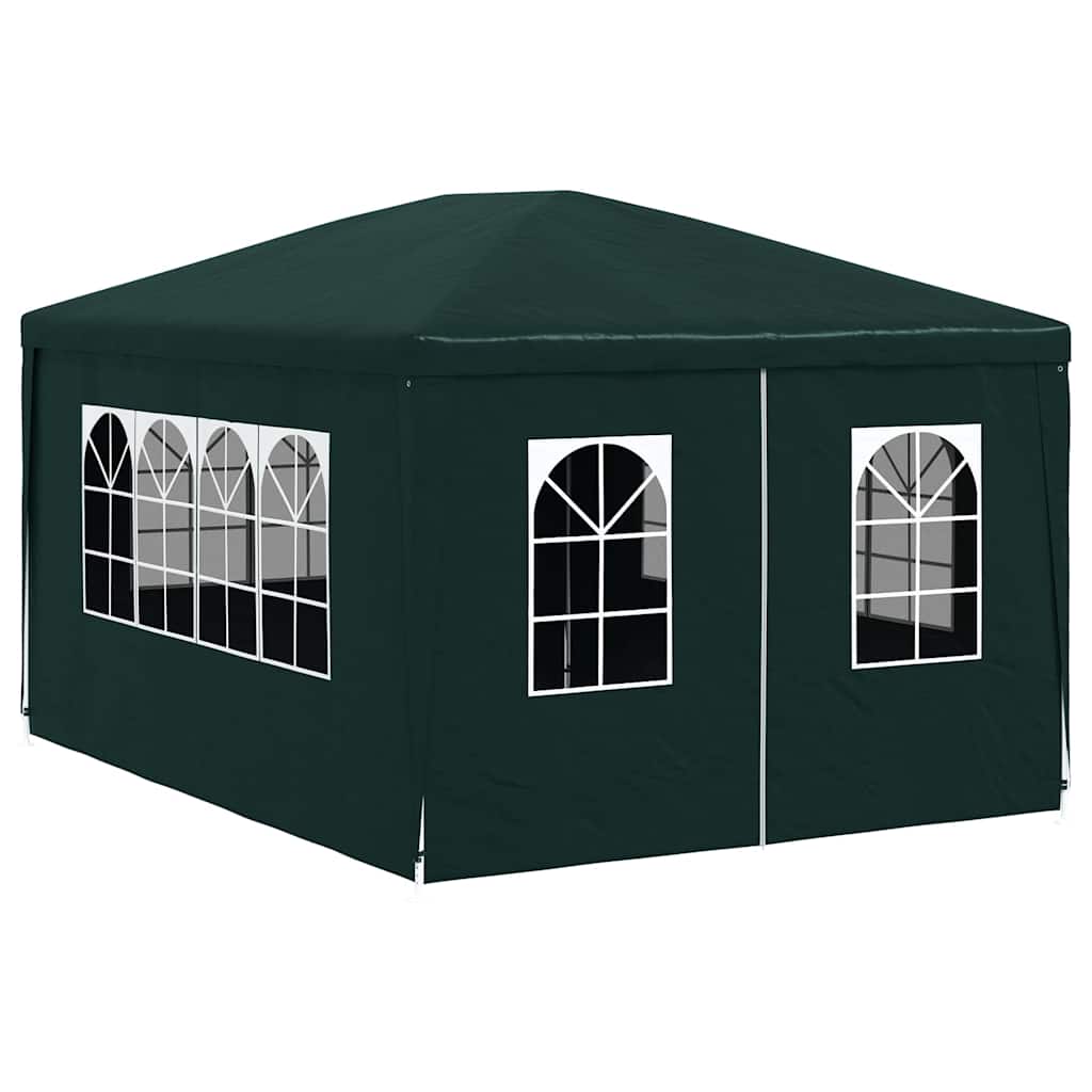 Party-Zelt 400 x 300 x 255 cm Rot PE und Stahl