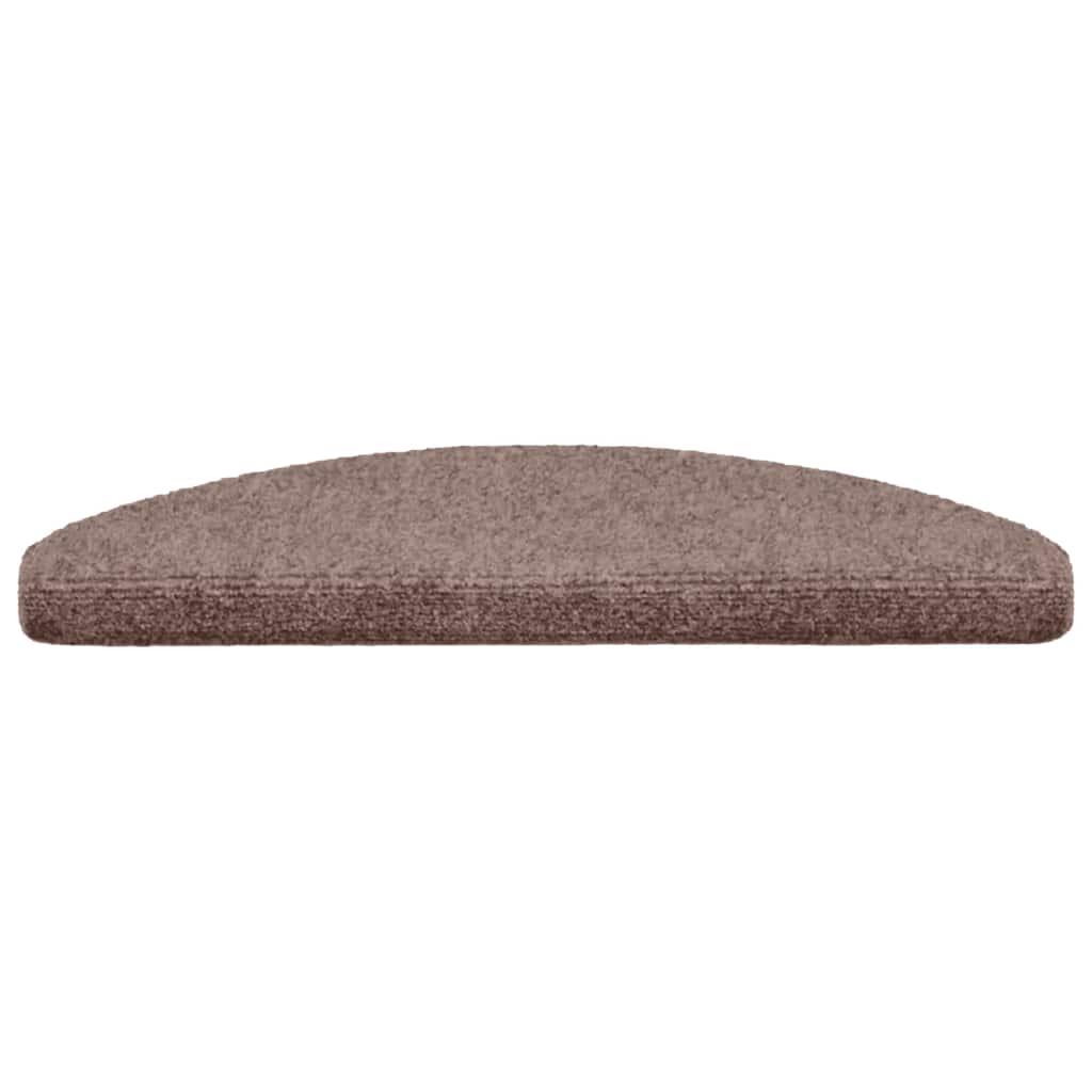 Stufenmatten Selbstklebend 15 Stk. 56x17x3 cm Hellbraun Halbrund
