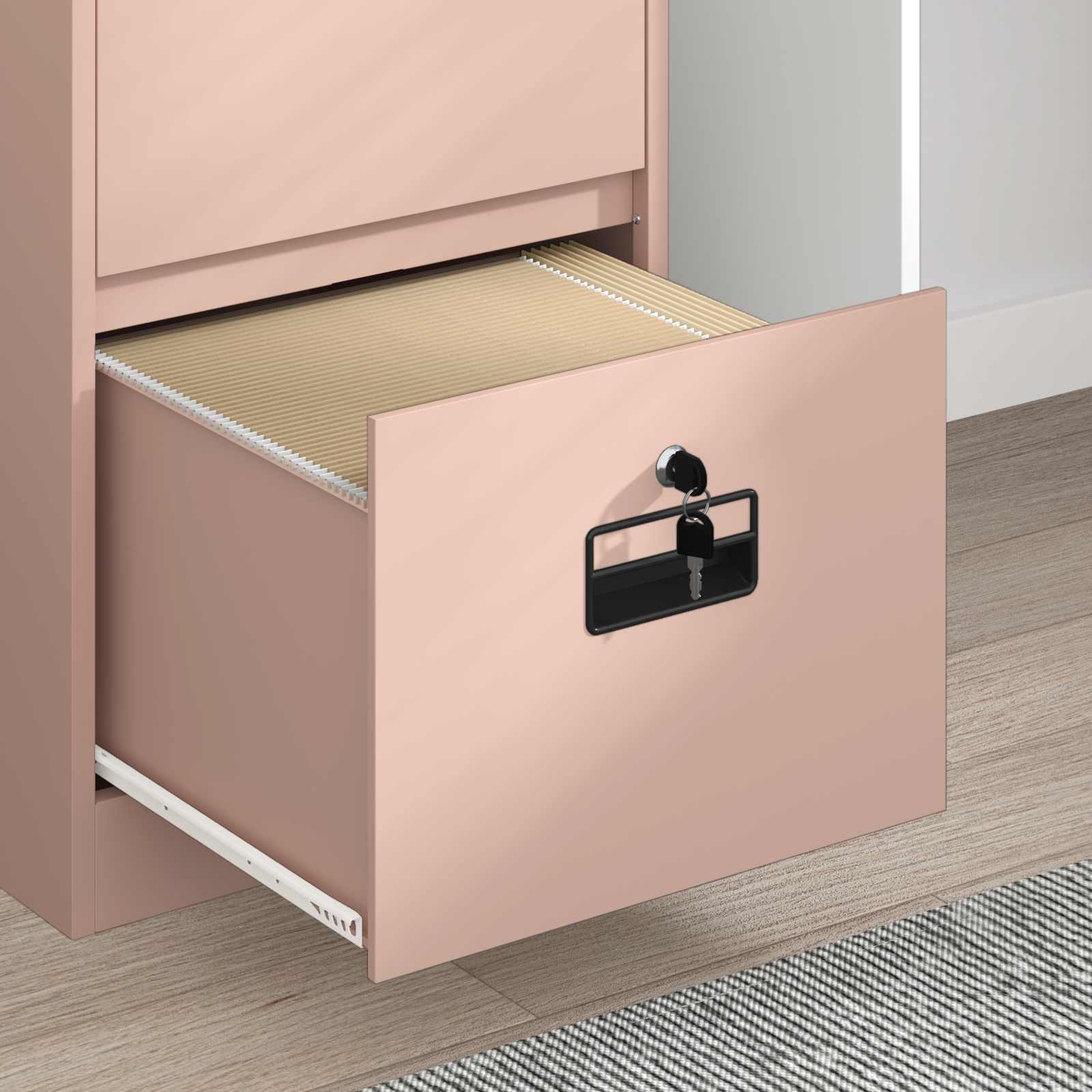 Aktenschrank 2 pcs Schwarz 44 x 50 x 139 cm Kaltgewalzter Stahl