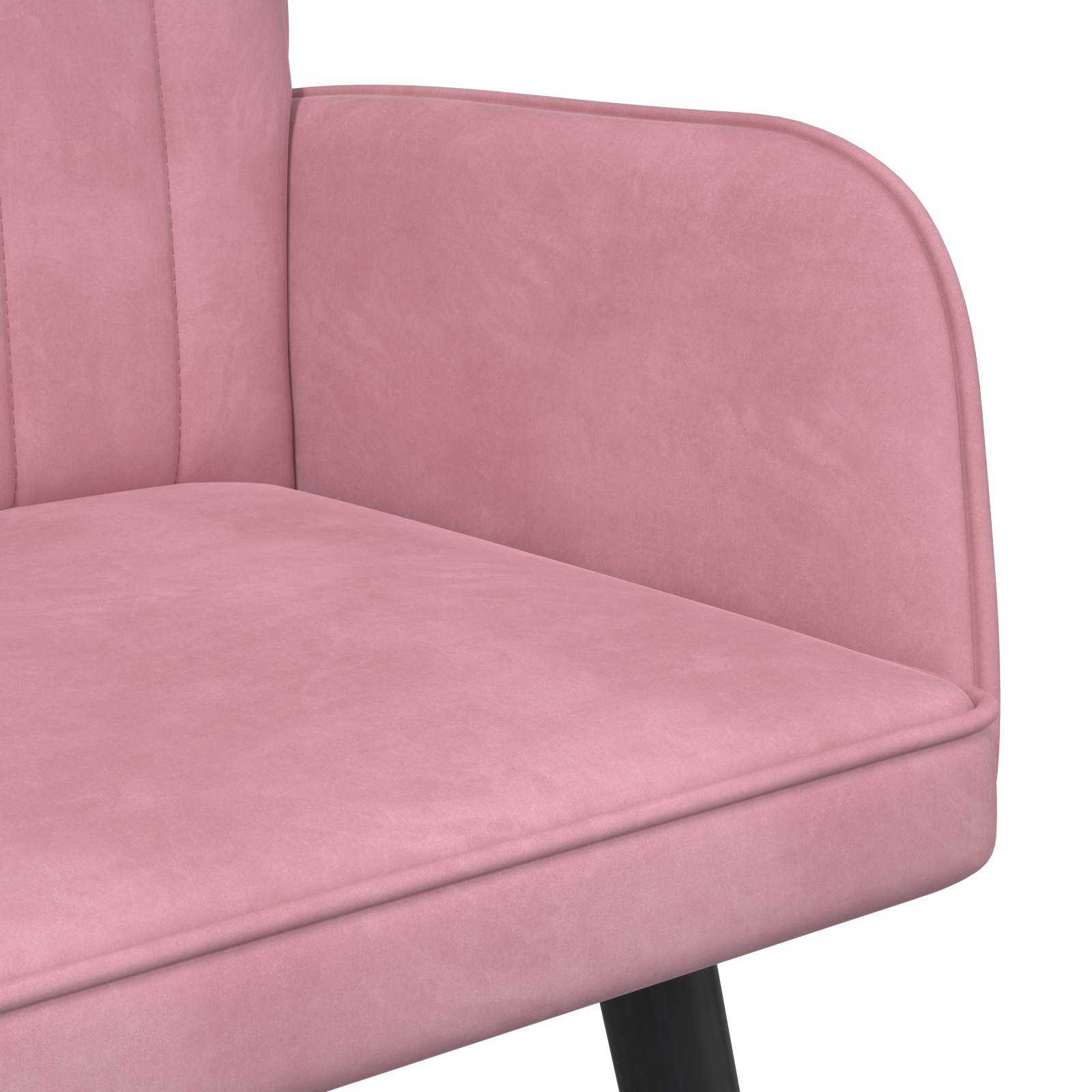 2-Sitzer Sofa Hellgrau 115 x 61 x 87 cm Samt (V)