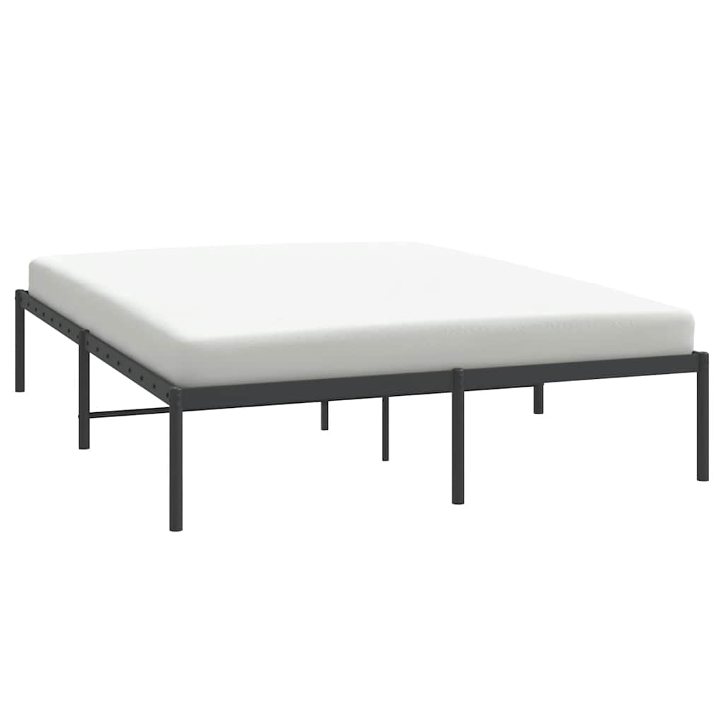 Bettgestell Metall Schwarz 75x190 cm