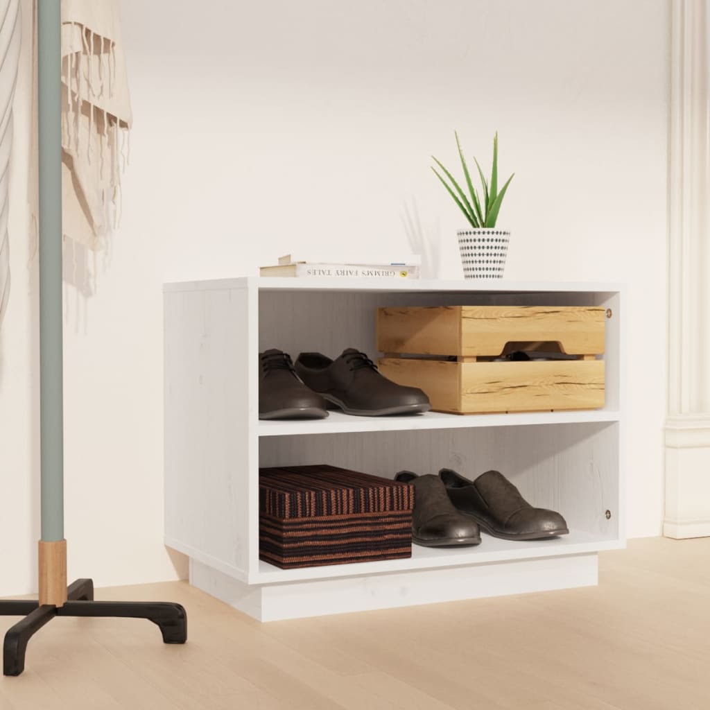 Schuhregal 60x34x45 cm Massivholz Kiefer