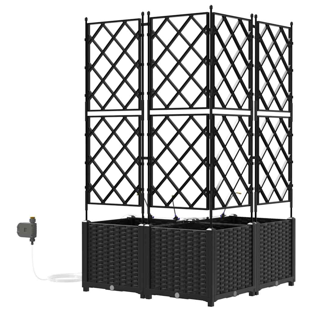 Garten-Pflanzgefäß 4 Stk. Braun 160 x 40 x 22 cm PP