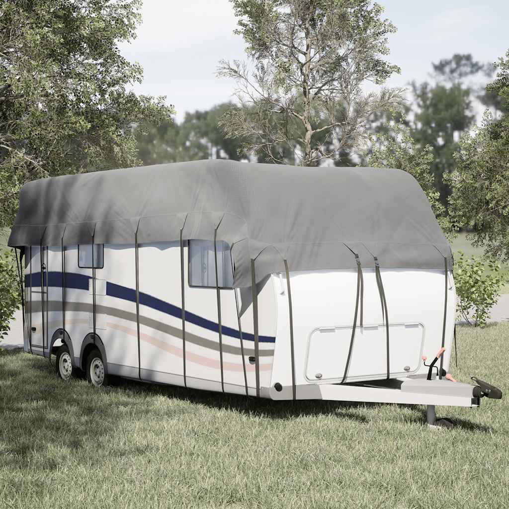 Dachplane für Wohnwagen Grau 500x300 cm Vliesstoff