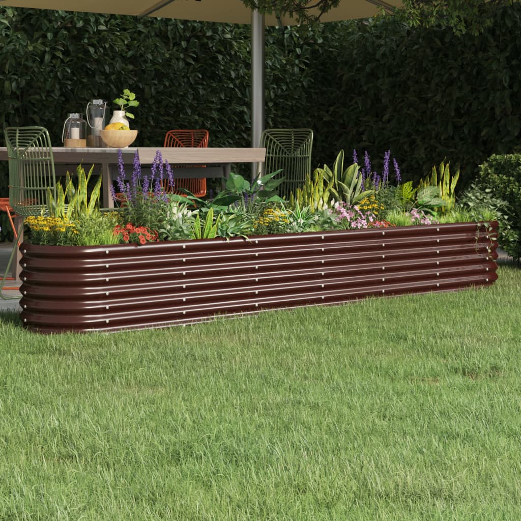 Hochbeet Verzinkter Stahl 114x40x36 cm Grün