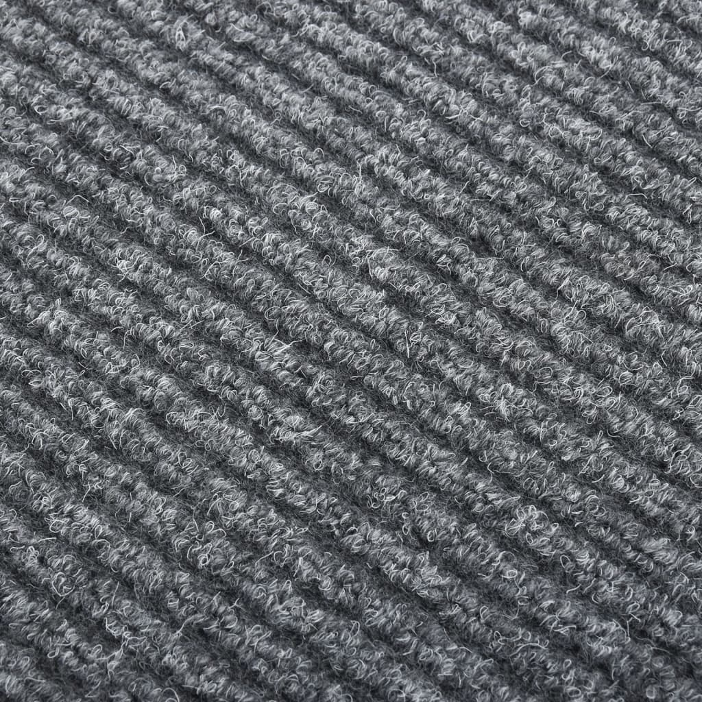 Teppichläufer Grau 80 x 150 cm Stoff