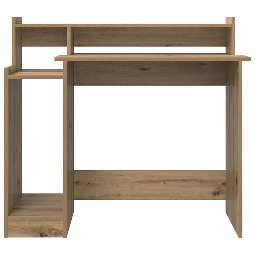 Schreibtisch mit LEDs Weiß 97x45x90 cm Holzwerkstoff
