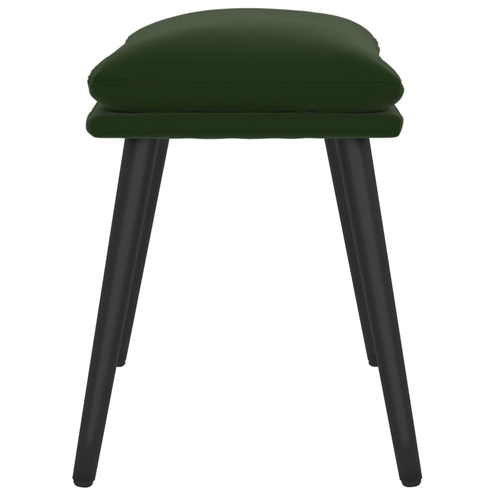 Fußhocker Hellgrau 45x29,5x35 cm Samt
