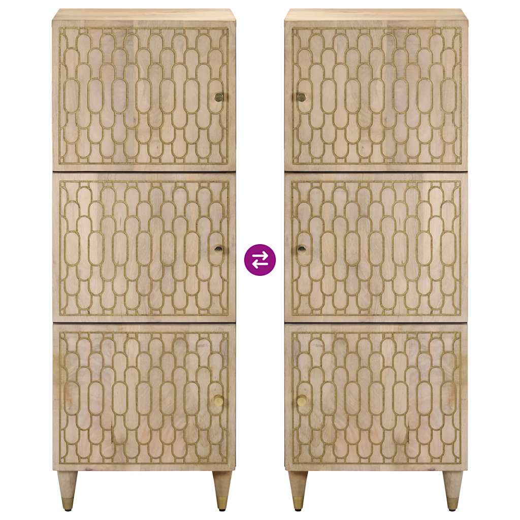 Highboard 40x33x110 cm Massivholz Mango