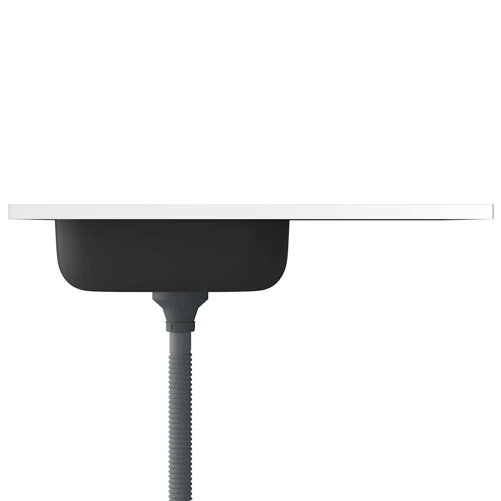 Spüle mit Abtropffläche Set Silbern 800x500x155 mm Edelstahl