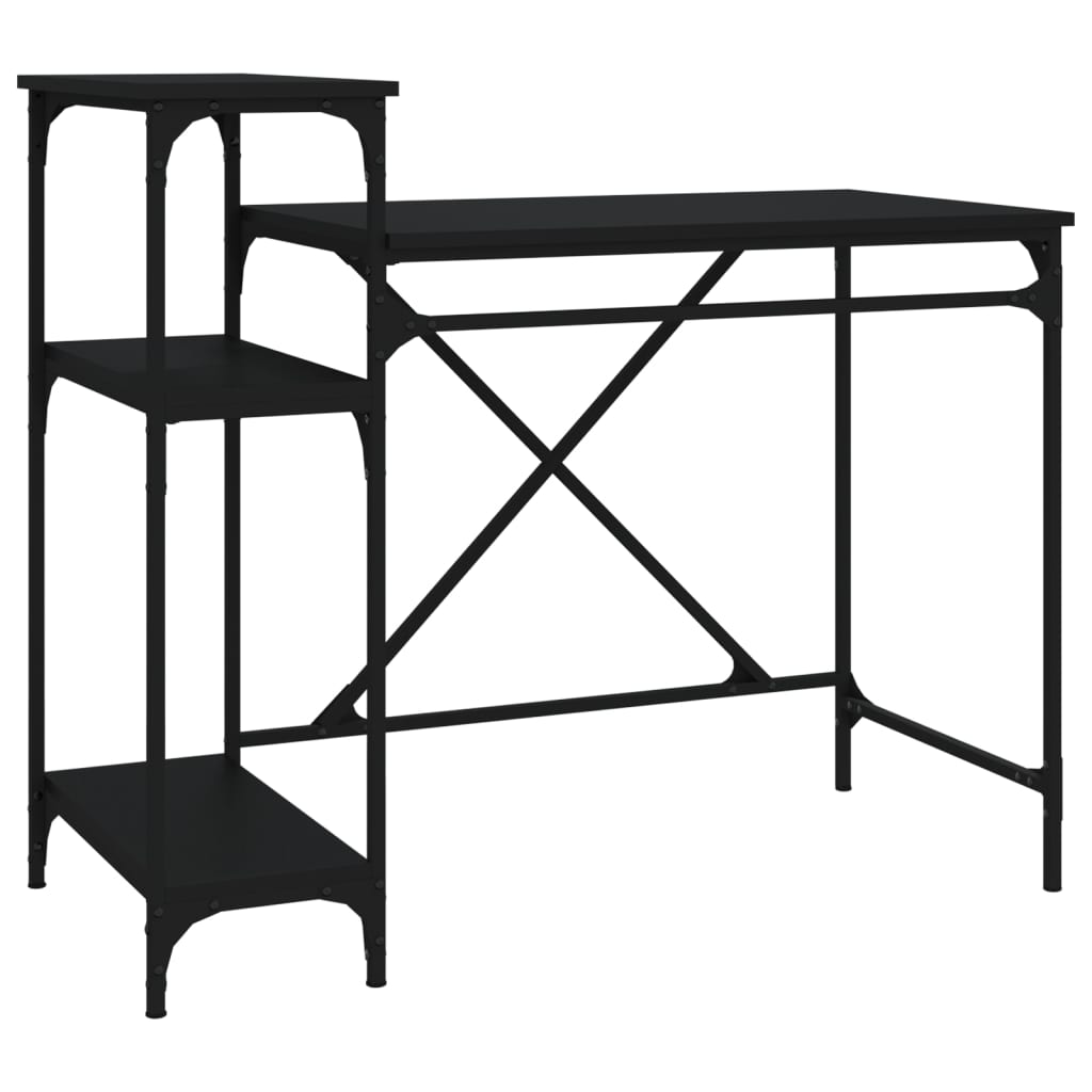 Schreibtisch mit Regal Sonoma-Eiche 135x50x90 cm Holzwerkstoff