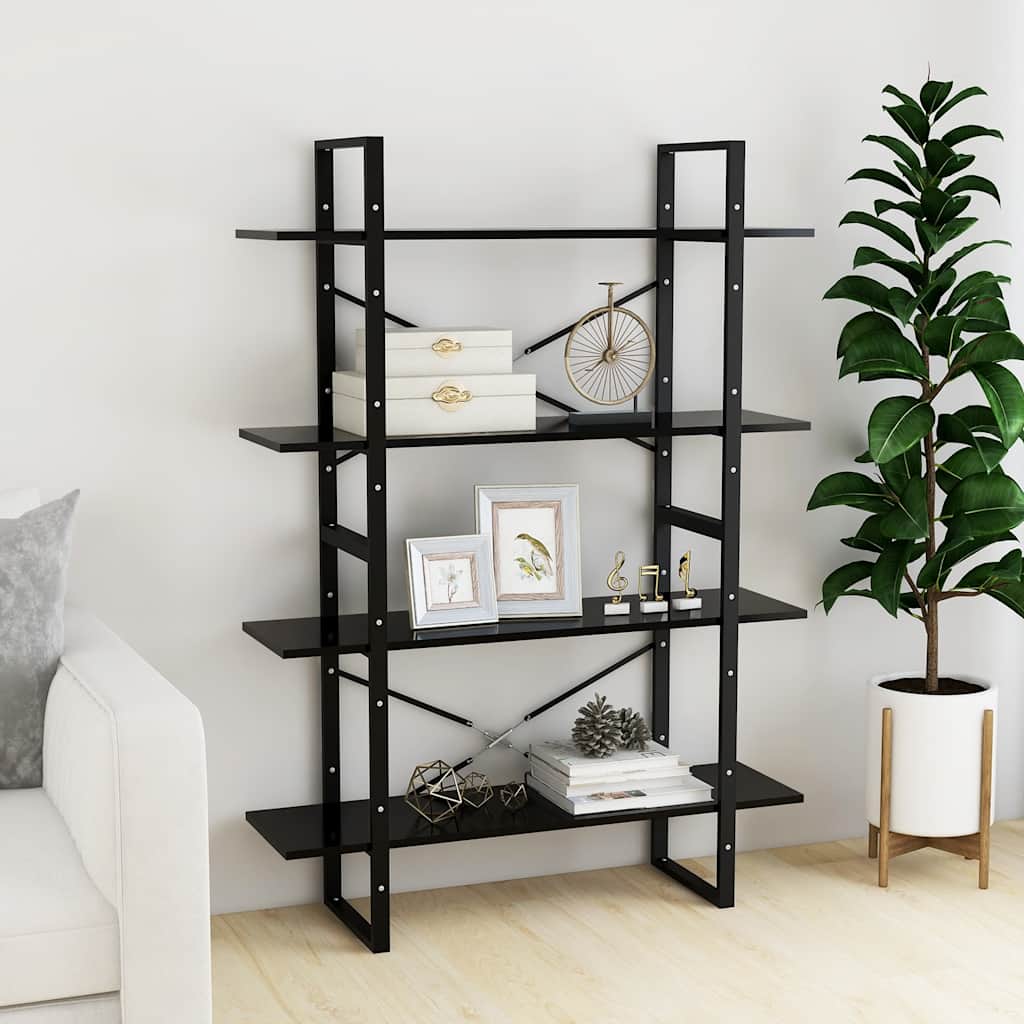 Bücherregal 2 Fächer Weiß 100x30x70 cm Holzwerkstoff