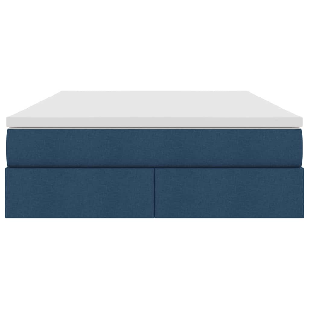 Aufbewahrungsbett mit Matratze Hellgrau 90 x 190 cm Polyester