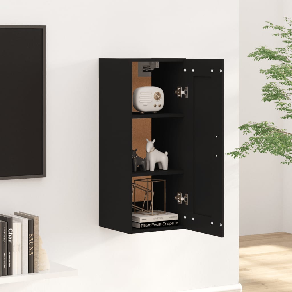 Wandschrank Weiß 35x34x90 cm Holzwerkstoff
