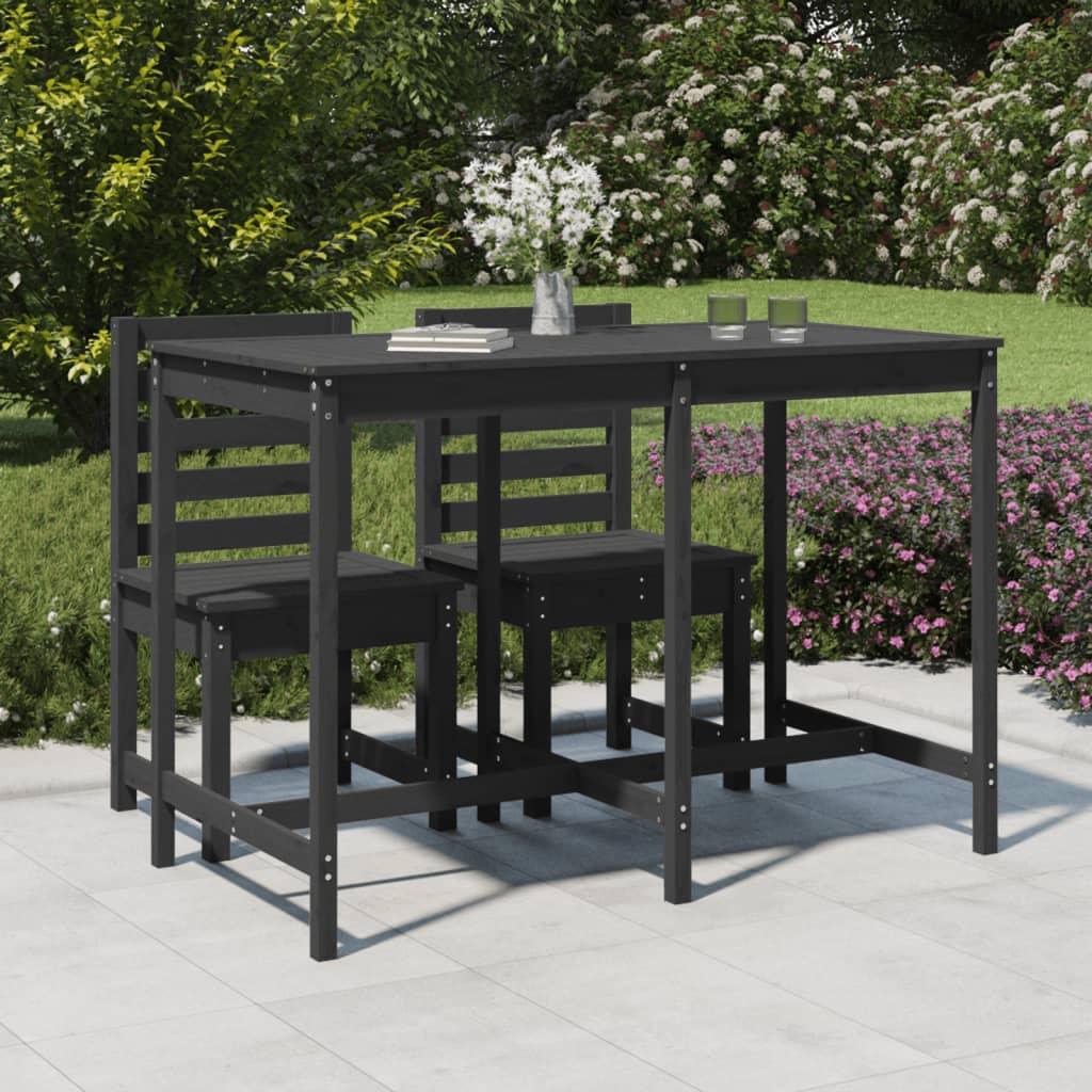 Gartentisch 82,5x82,5x110 cm Massivholz Kiefer