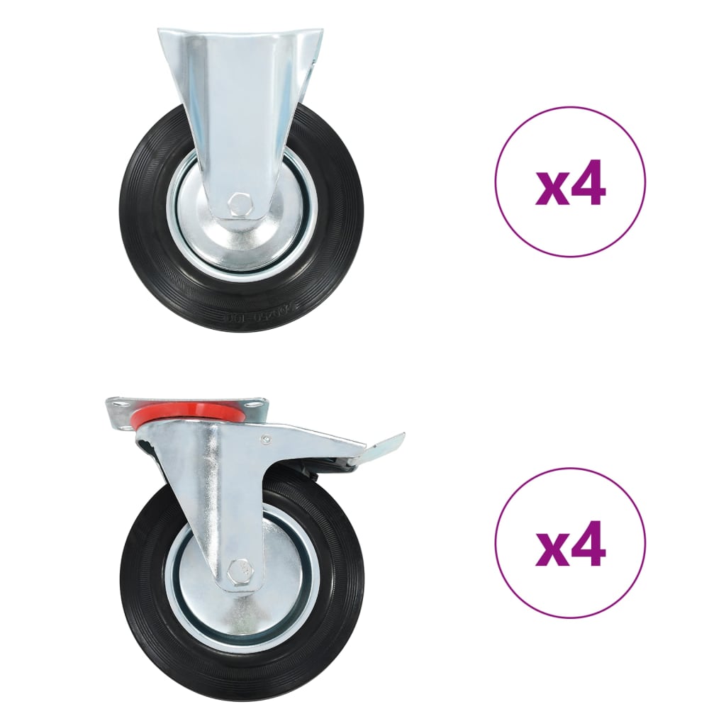 Rollen 4 Stk. 200 mm