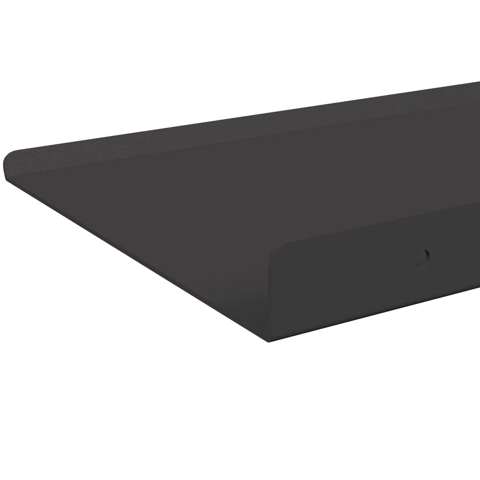 Schwebendes Regal 3 pcs Schwarz 40 x 9 x 2,5 cm Stahl