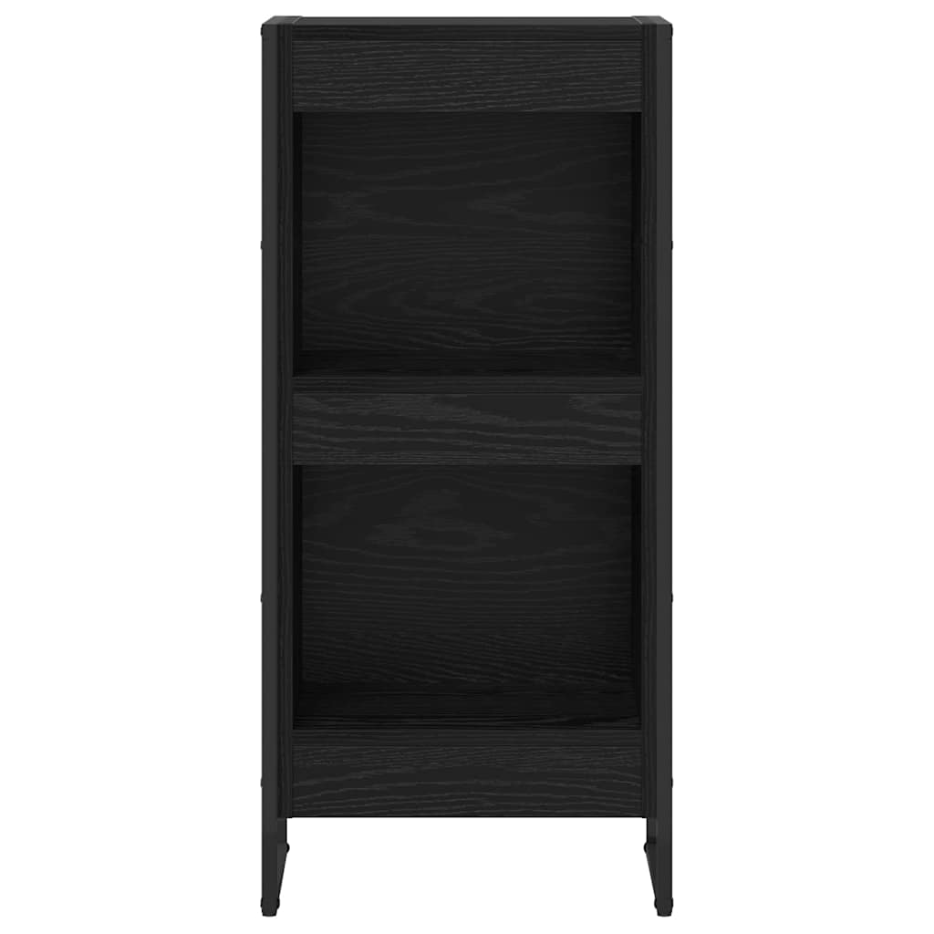 Bücherregal 2 pcs Schwarz Eichen-Optik 60 x 30 x 189,5 cm