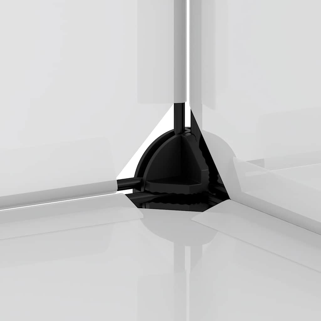 Kleintierkäfig Schwarz 142x74x93 cm PP und Stahl