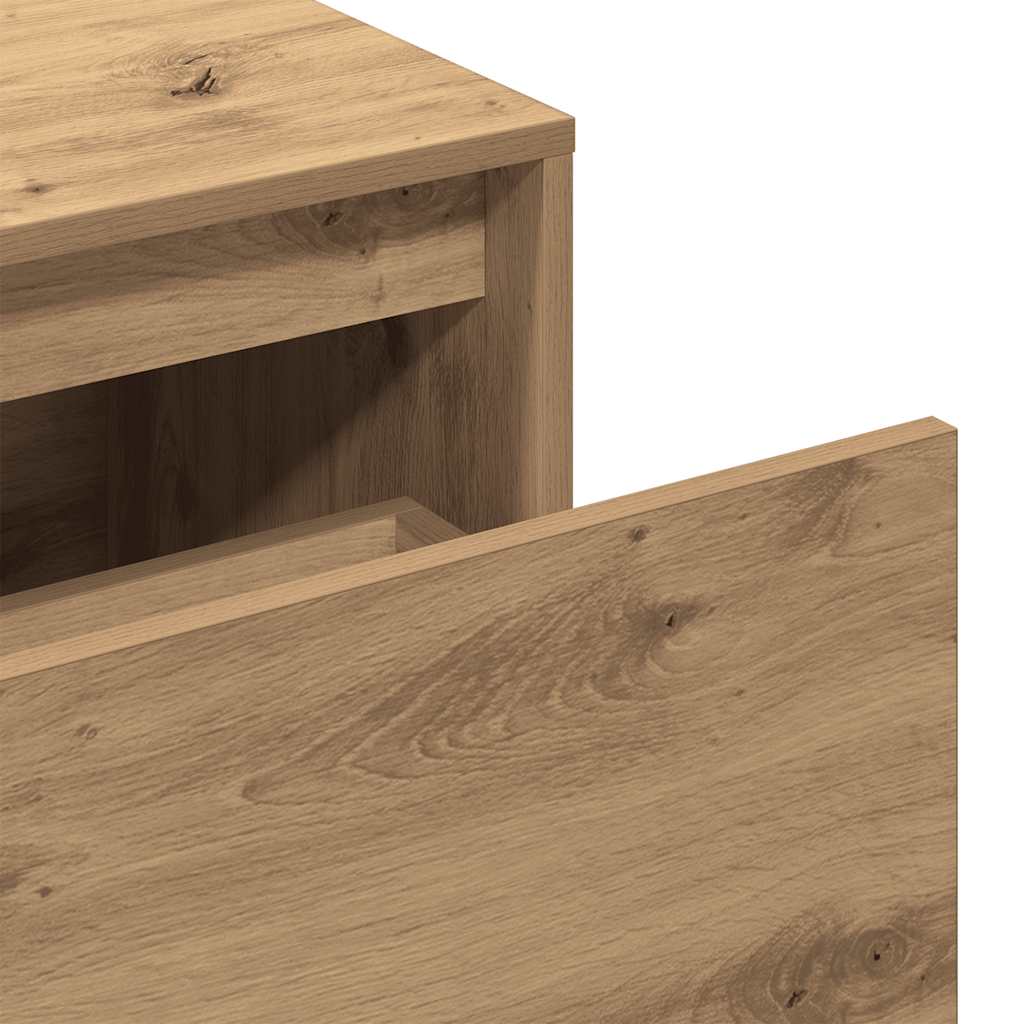 Flurbank 80x40x45 cm Weiß Holzwerkstoff